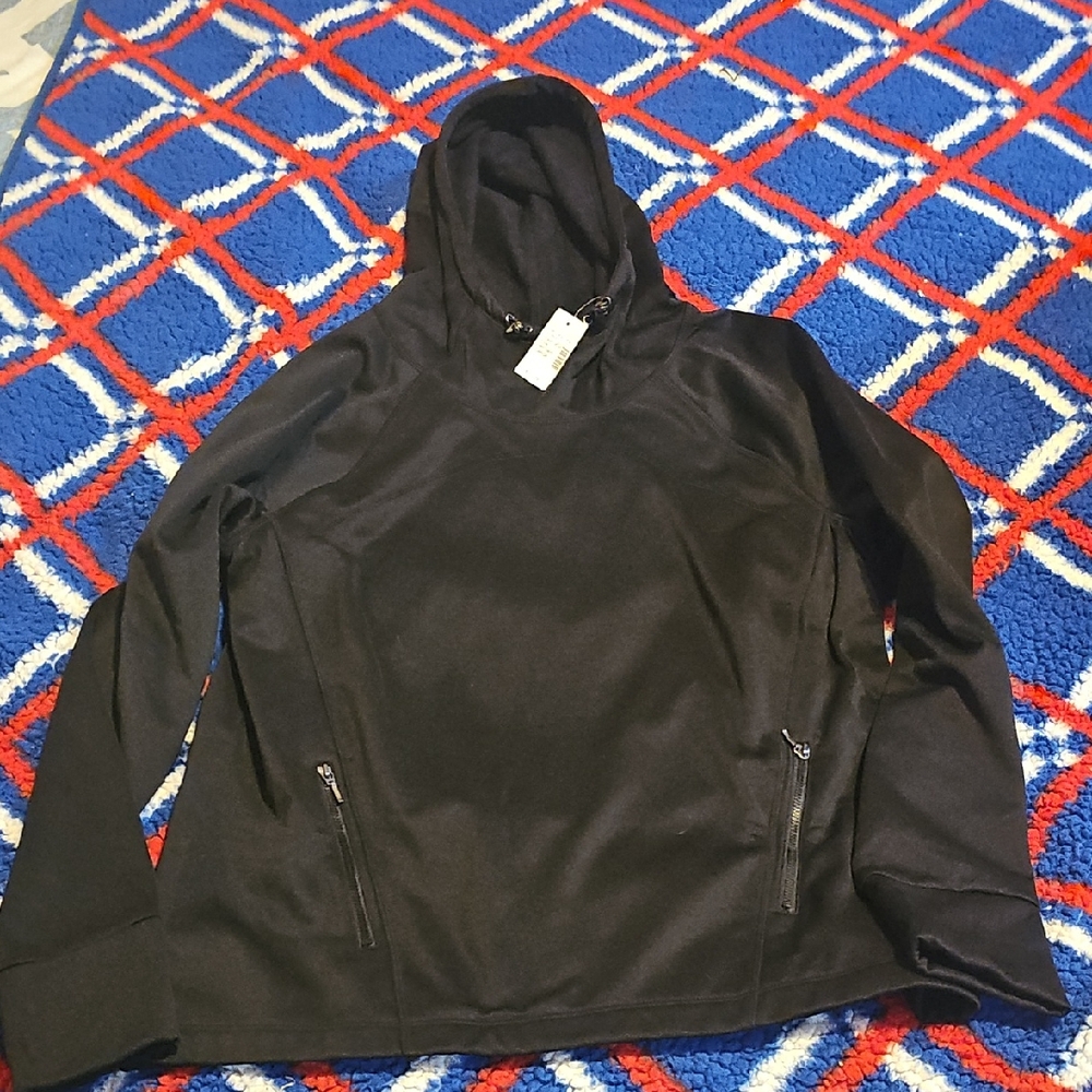 Maurices Sleek Black Hoodie with Zippered Pockets